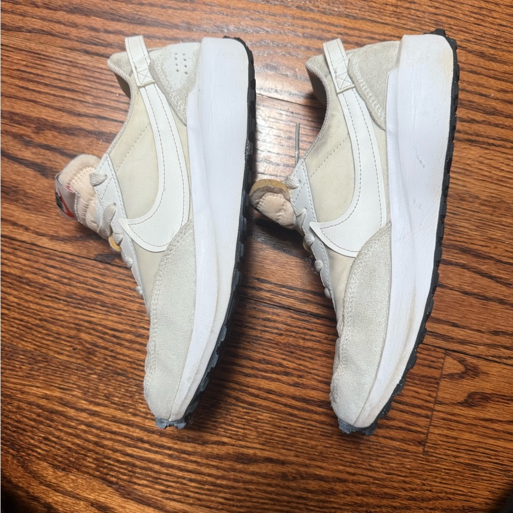 Nike Off-White and Tan Sneakers